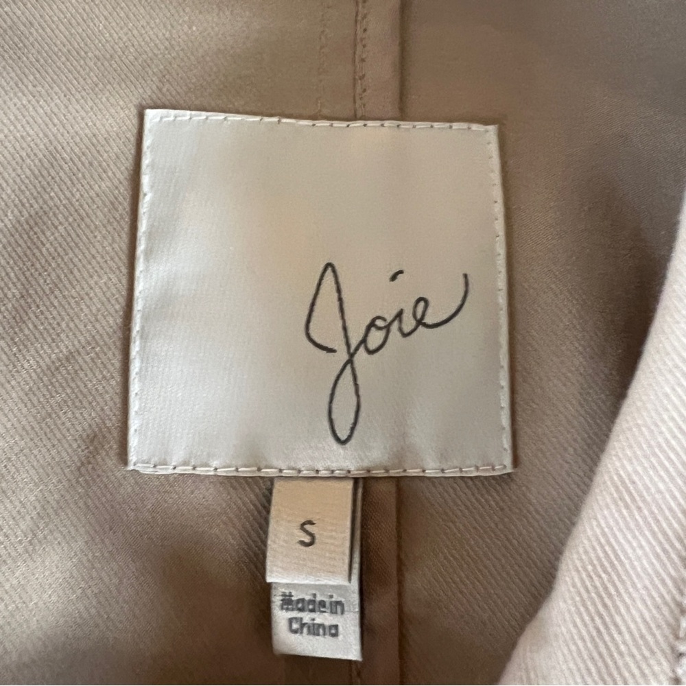 Joie Beige Ruffle Trench Coat - Picture 4 of 10